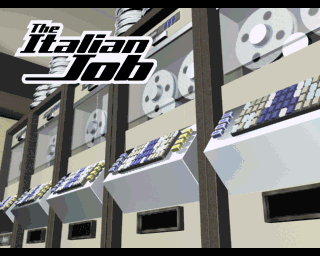 Italian Job title screen for Playstation